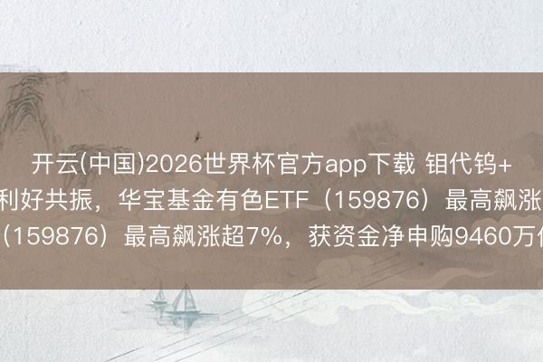 开云(中国)2026世界杯官方app下载 钼代钨+AI液冷+地缘安静！多厚利好共振，华宝基金有色ETF（159876）最高飙涨超7%，获资金净申购9460万份！